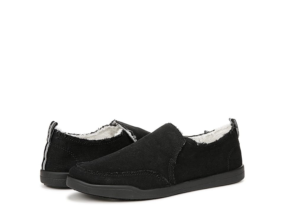 VIONIC Beach Malibu Slip-Ons Women's Flat Shoes Black Denim : 8 M, Canvas - Bellso